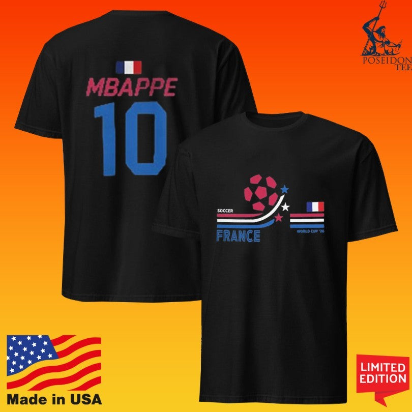 Kylian Mbappe France National Team 10 World Cup 2026 T-shirt