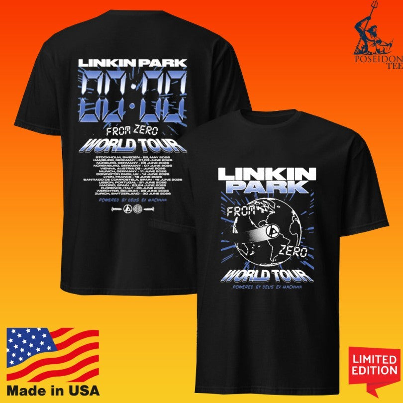 Linkin Park Lp X Deus Fz Countdown World Tour T-shirt