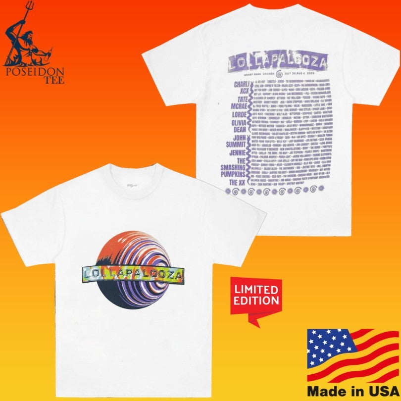 Lollapalooza Sphere Lineup T-shirt
