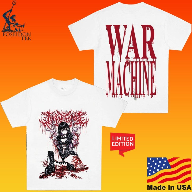 Lorna Shore War Machine Anime Gun T-shirt