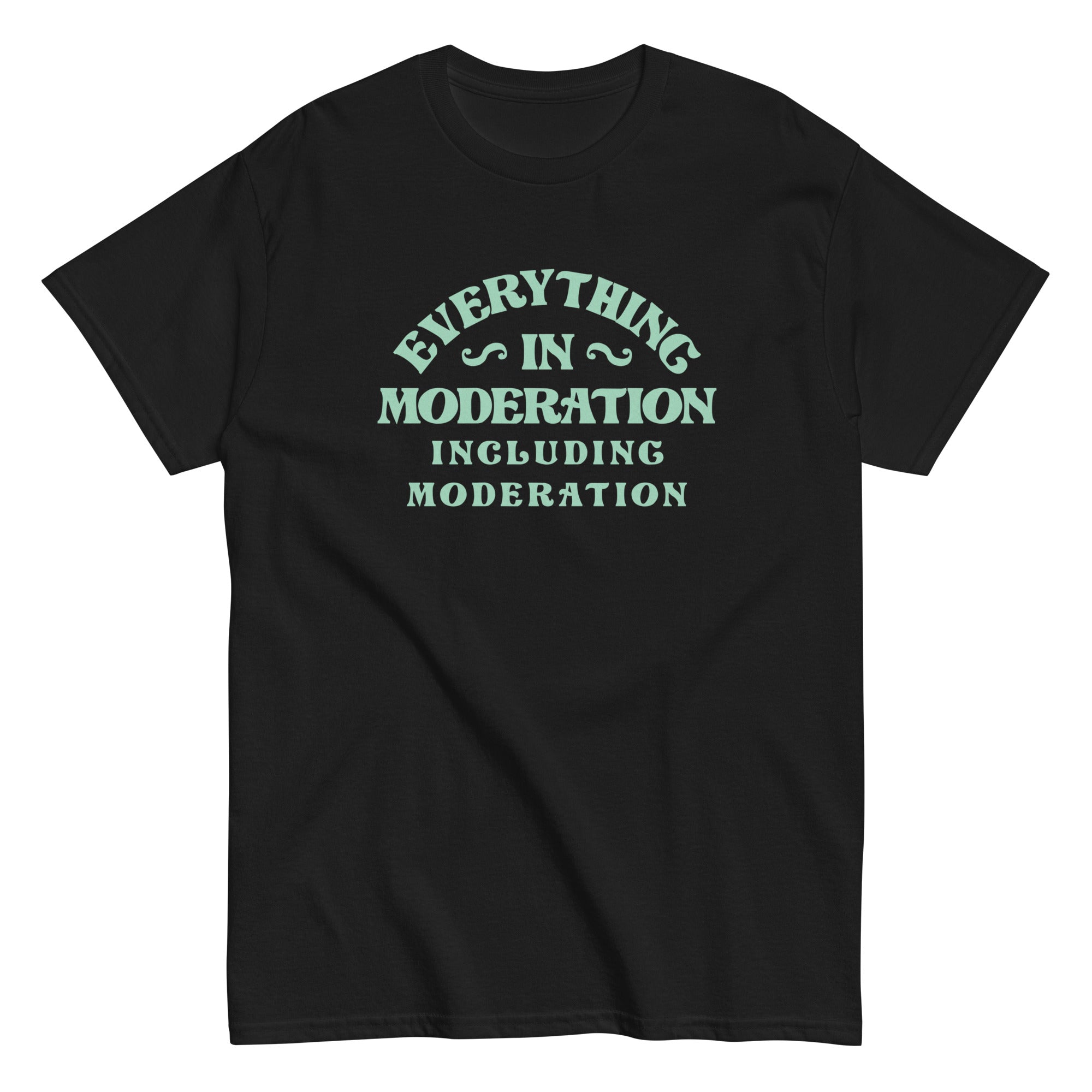 Everything In Moderation Including Moderation Men's Classic Tee