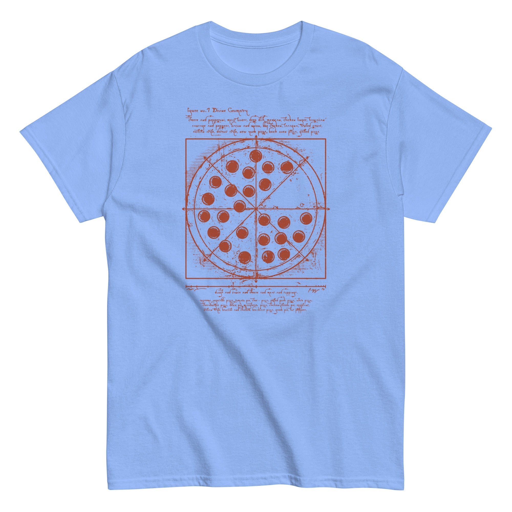 Vitruvian Pizza Men's Classic Tee