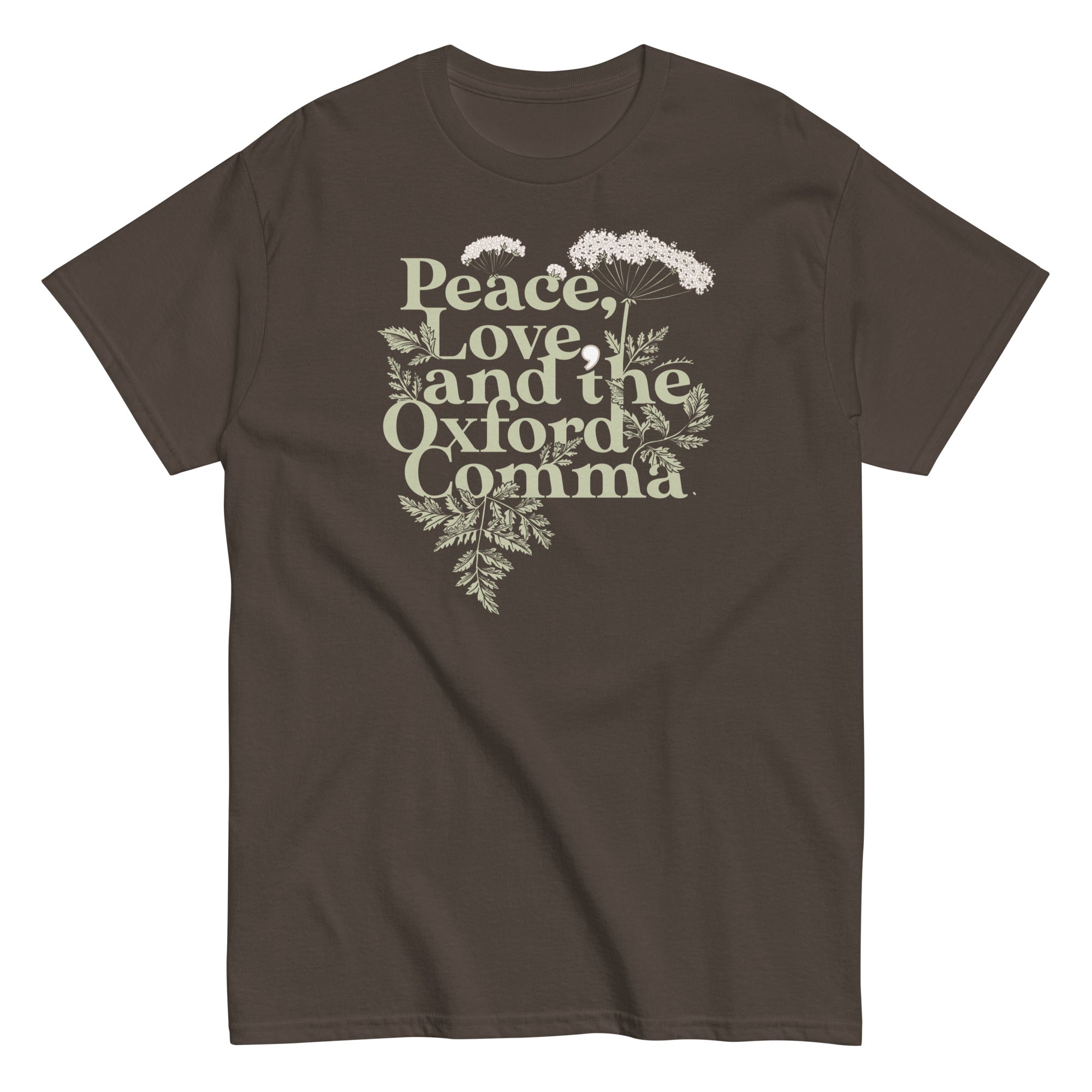 Peace, Love, And The Oxford Comma Men's Classic Tee