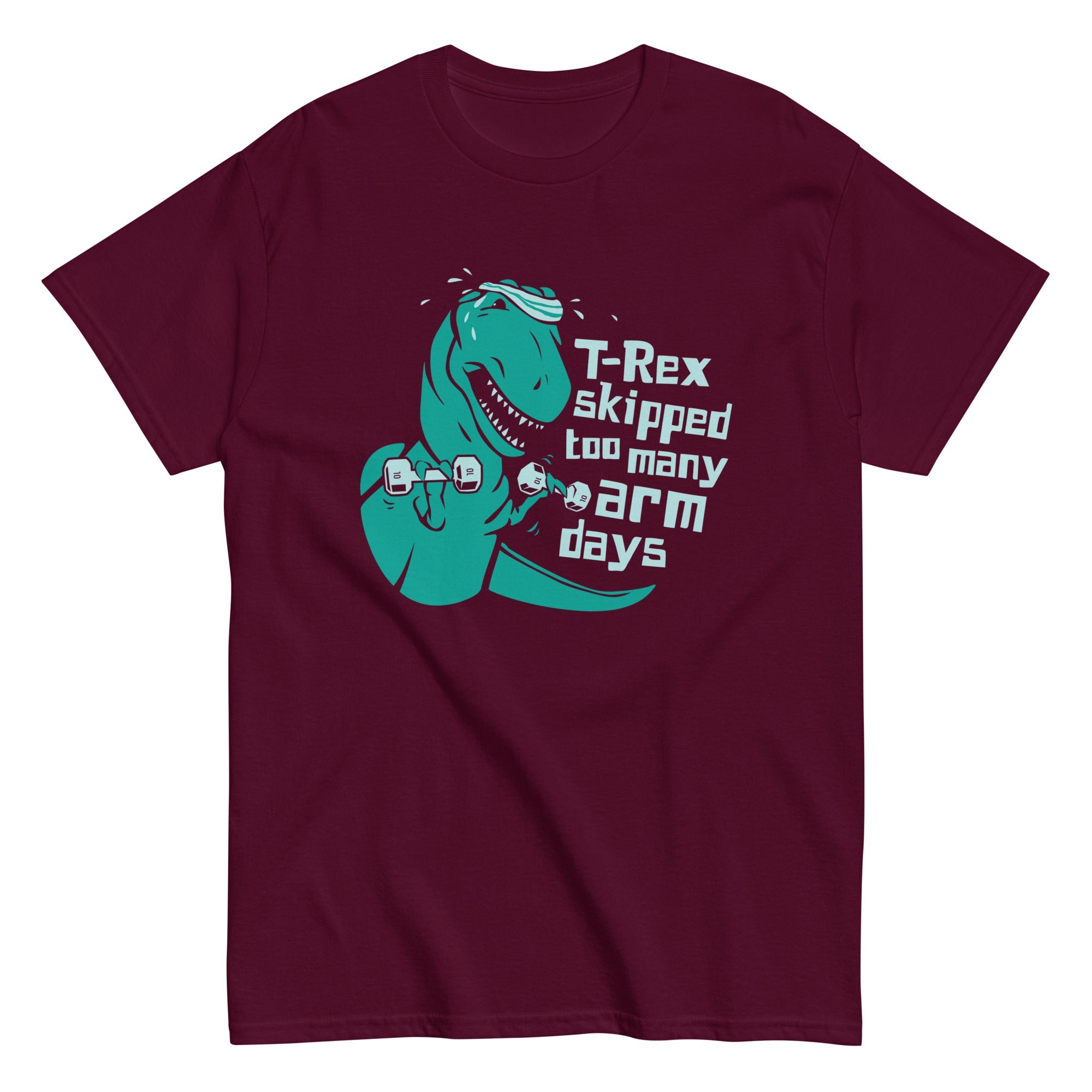 T-Rex Skipped Too Many Arm Days Men's Classic Tee