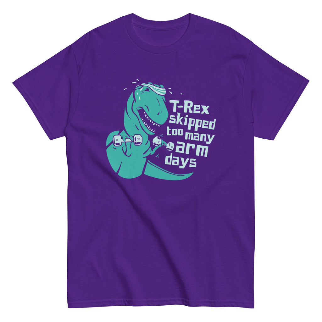 T-Rex Skipped Too Many Arm Days Men's Classic Tee