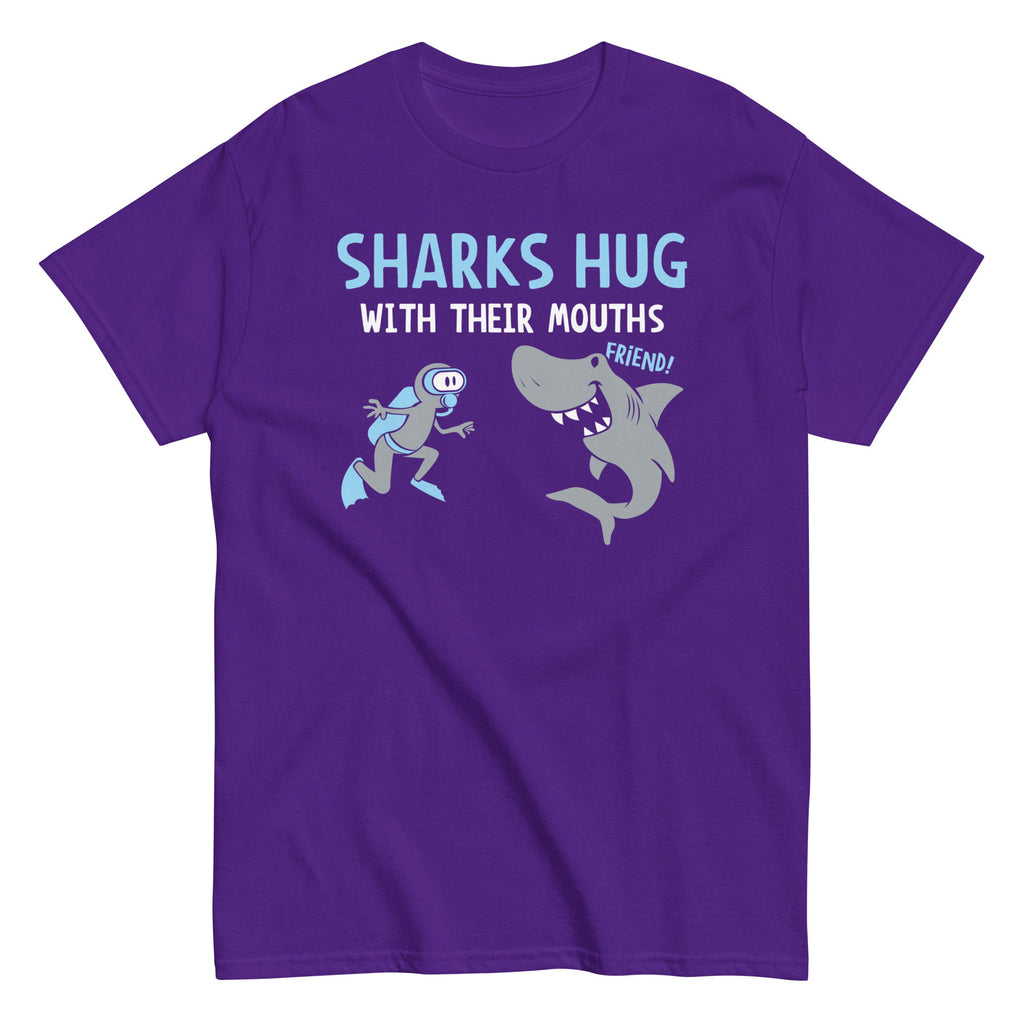 Sharks Hug With Their Mouths Men's Classic Tee