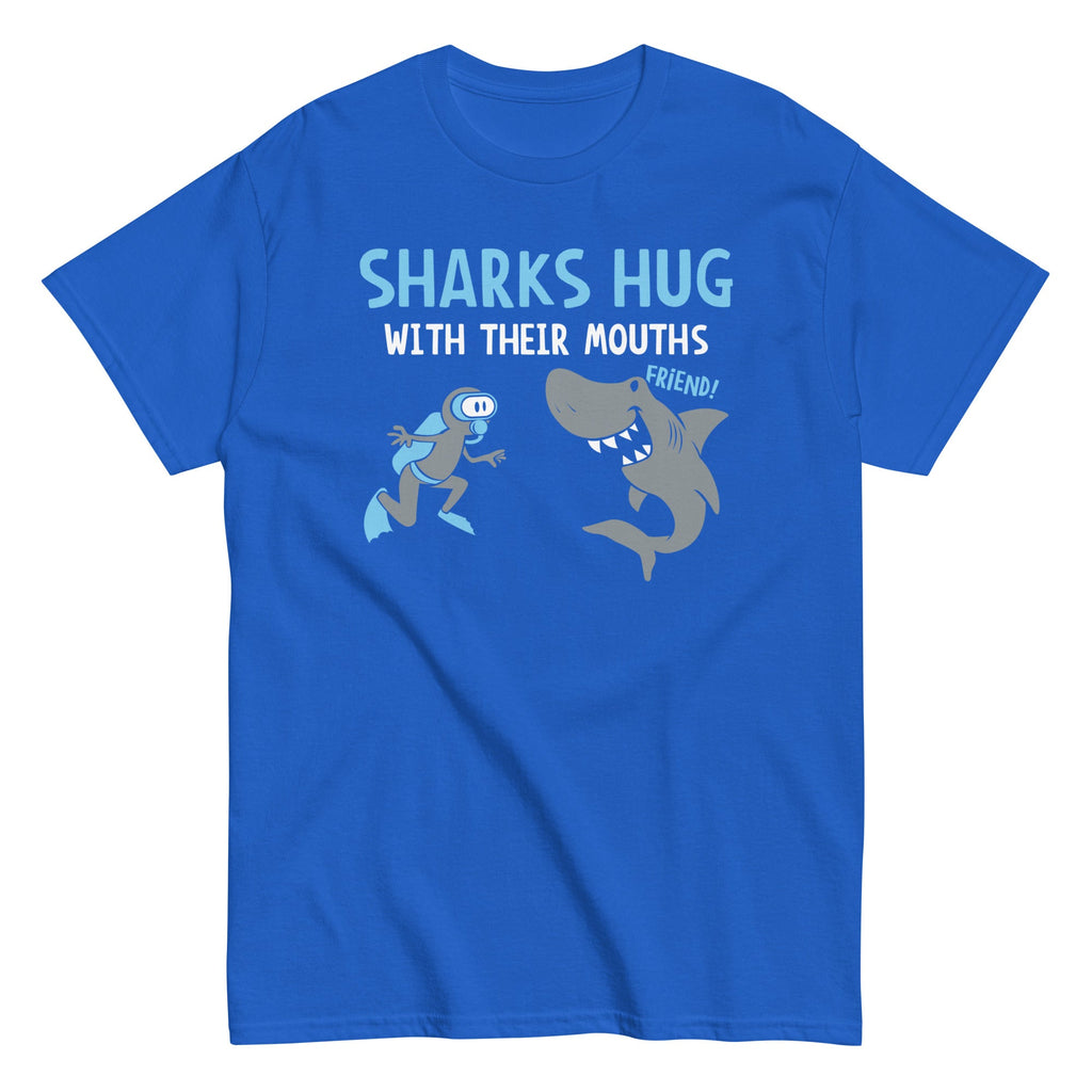 Sharks Hug With Their Mouths Men's Classic Tee