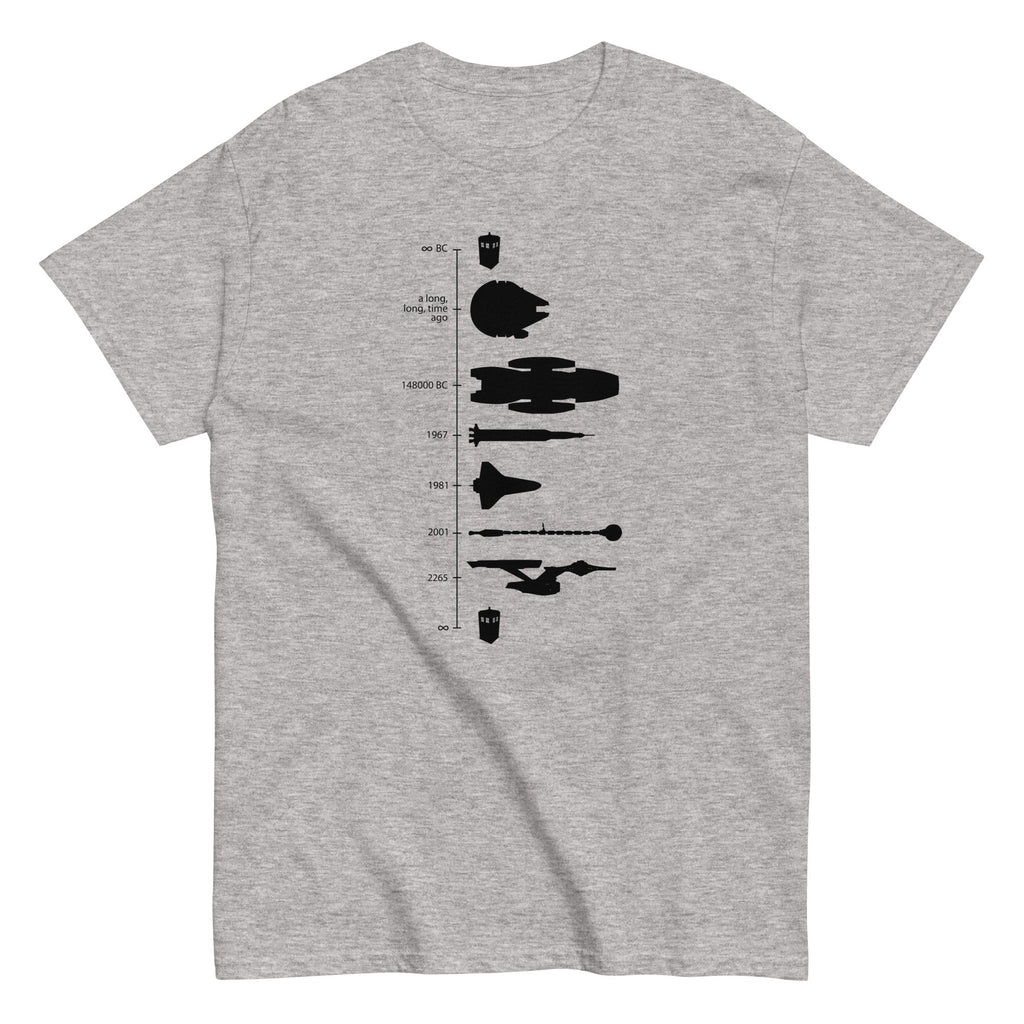 Space Ship Timeline Men's Classic Tee