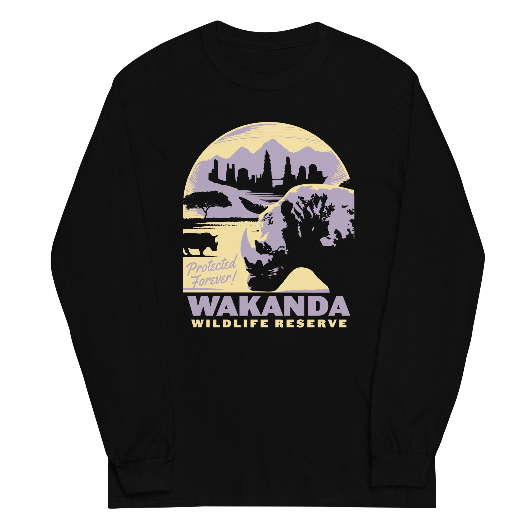 Wakanda Wildlife Reserve Unisex Long Sleeve Tee