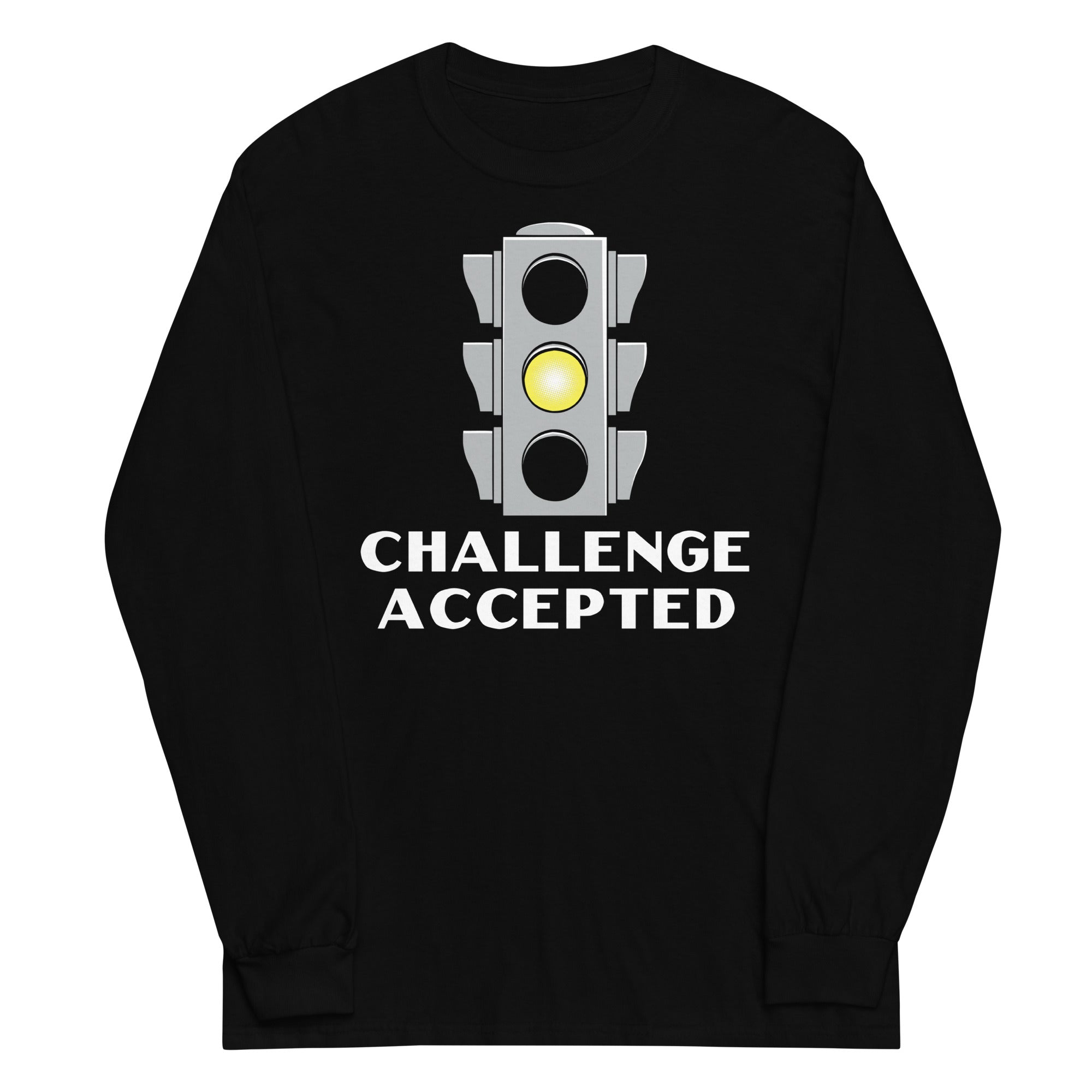 Challenge Accepted Stoplight Unisex Long Sleeve Tee