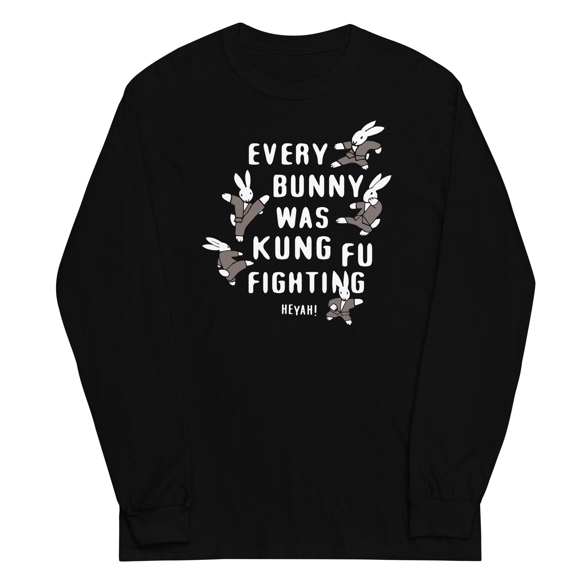 Every Bunny Was Kung Fu Fighting Unisex Long Sleeve Tee