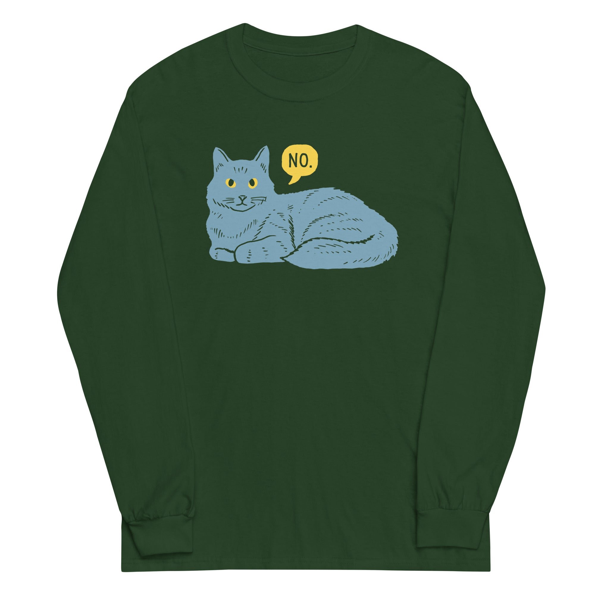 No Cat Unisex Long Sleeve Tee