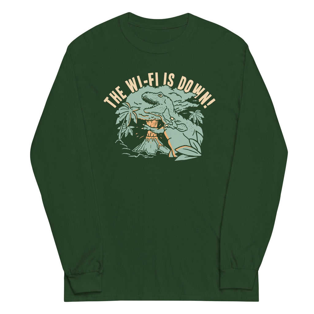 The Wi-Fi Is Down! Unisex Long Sleeve Tee