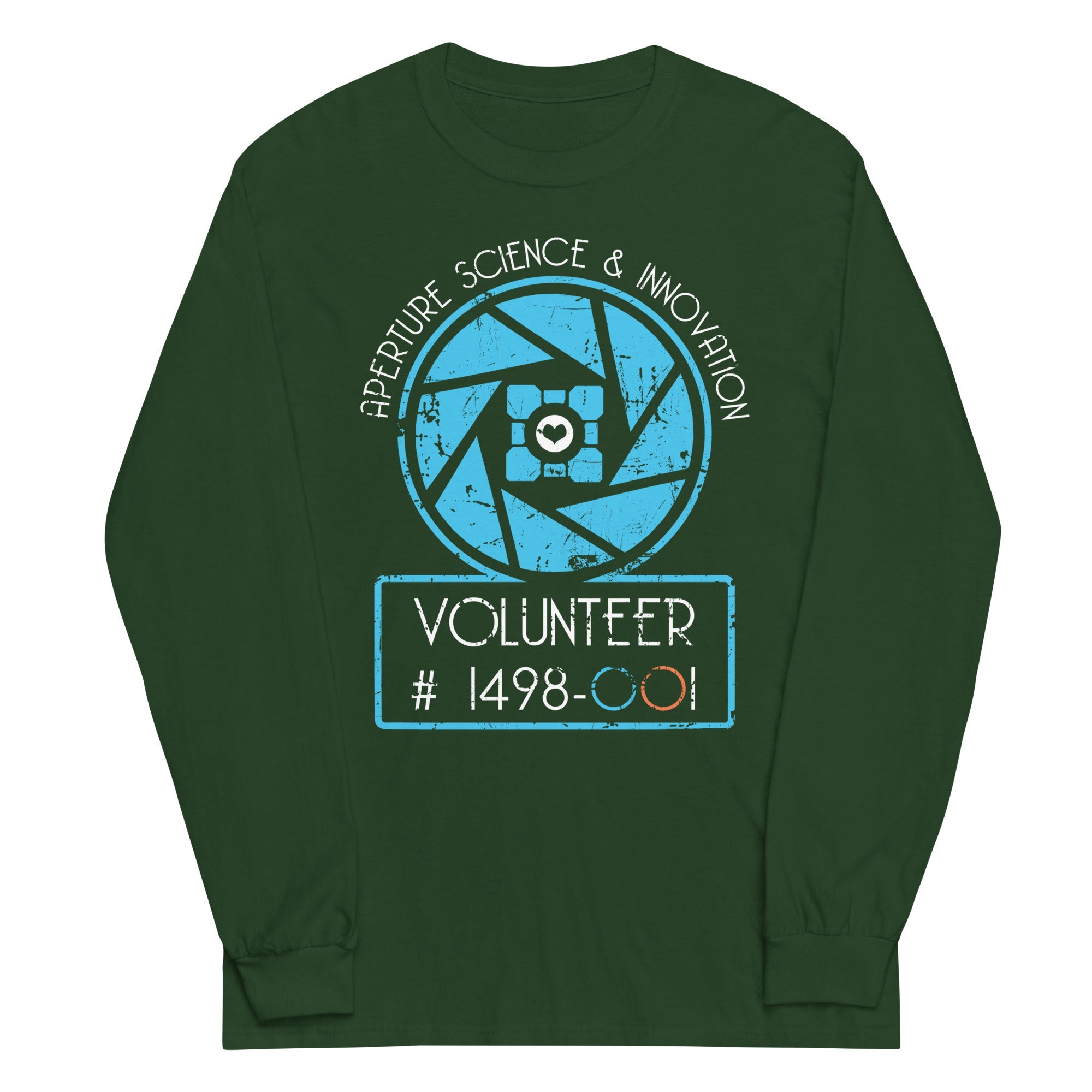 Aperture Science Volunteer Unisex Long Sleeve Tee