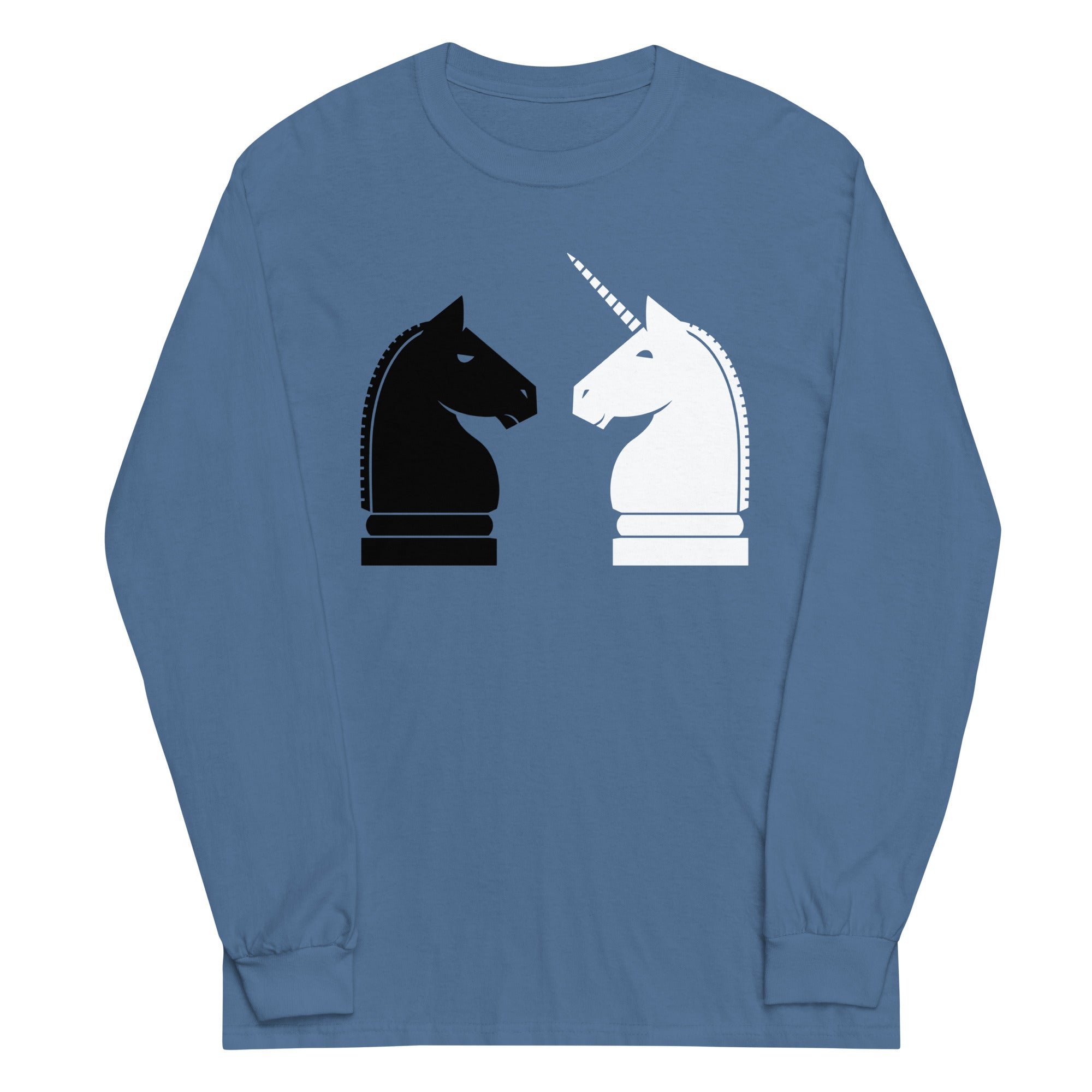 Chess Unicorn Unisex Long Sleeve Tee