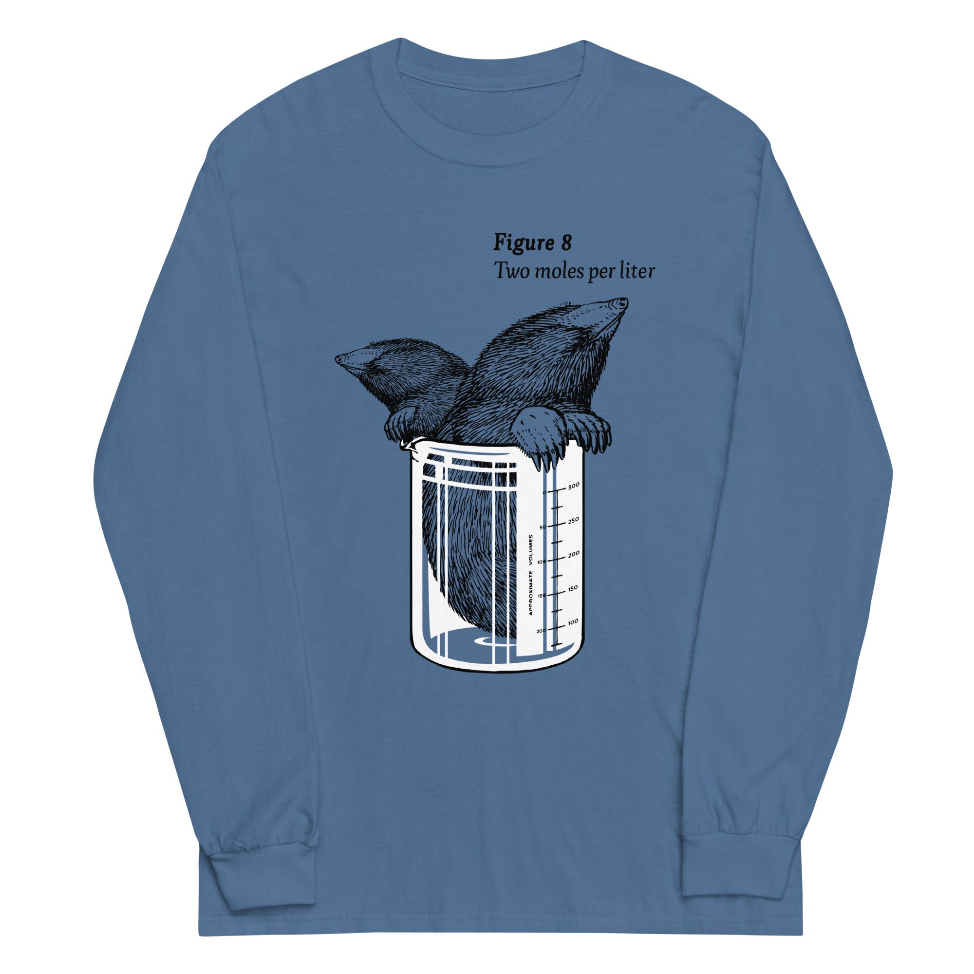 Two Moles Per Liter Unisex Long Sleeve Tee