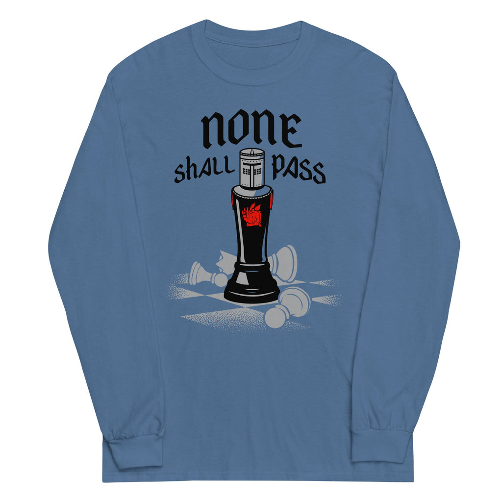 None Shall Pass Black Knight Unisex Long Sleeve Tee