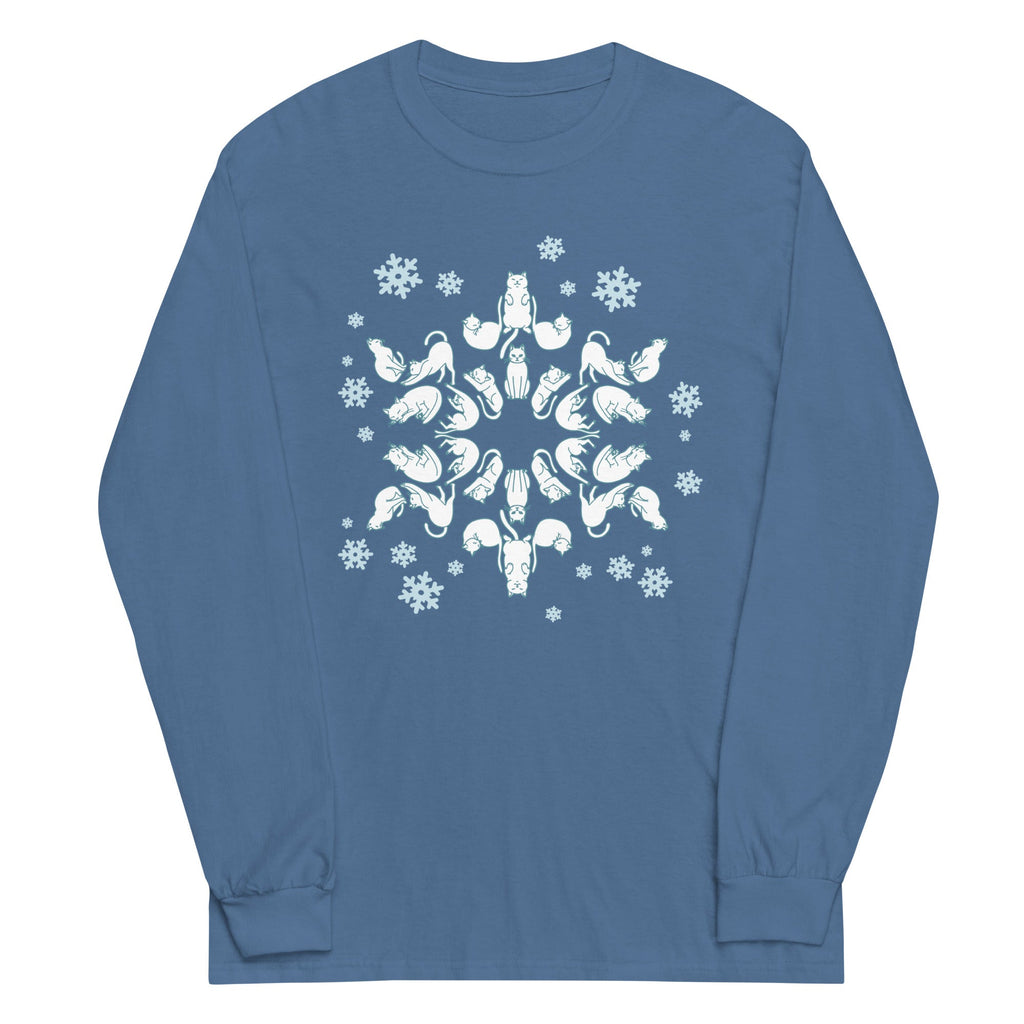 Cat Snowflake Unisex Long Sleeve Tee