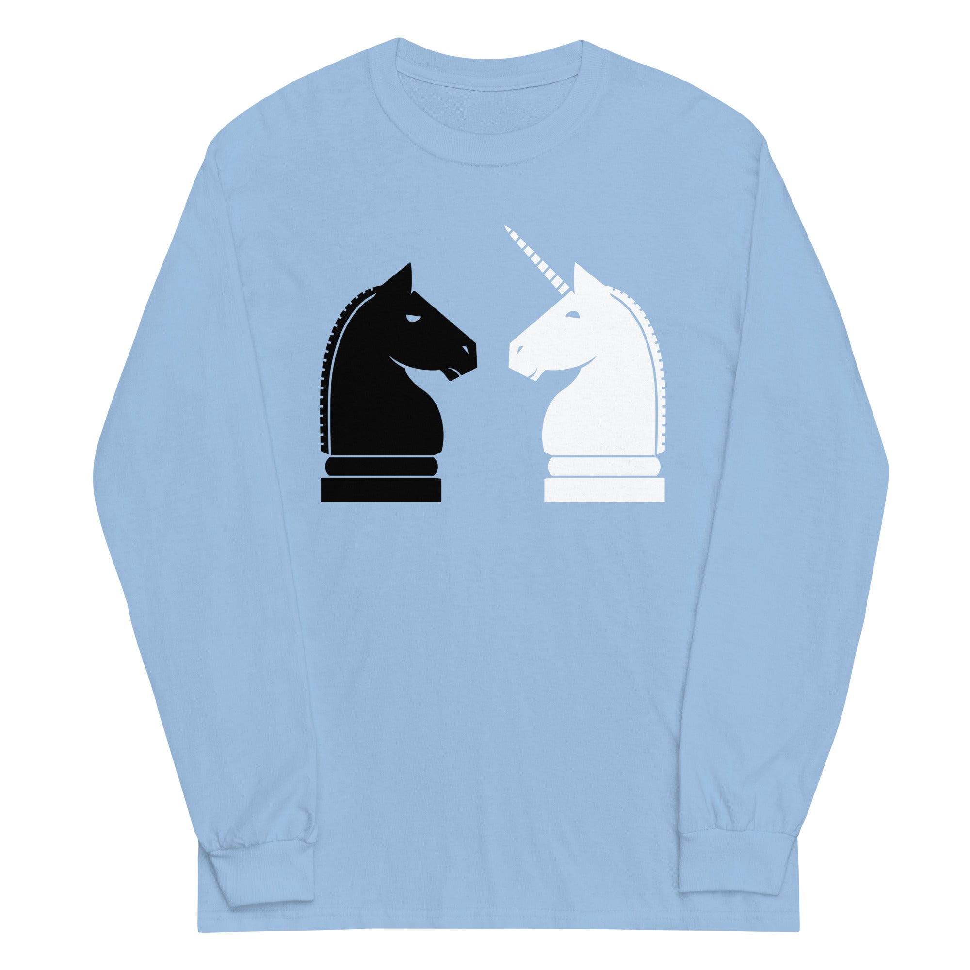 Chess Unicorn Unisex Long Sleeve Tee