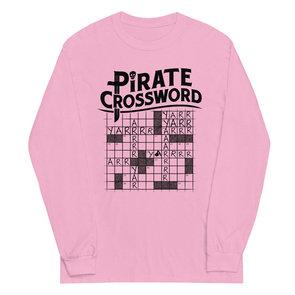 Pirate Crossword Unisex Long Sleeve Tee