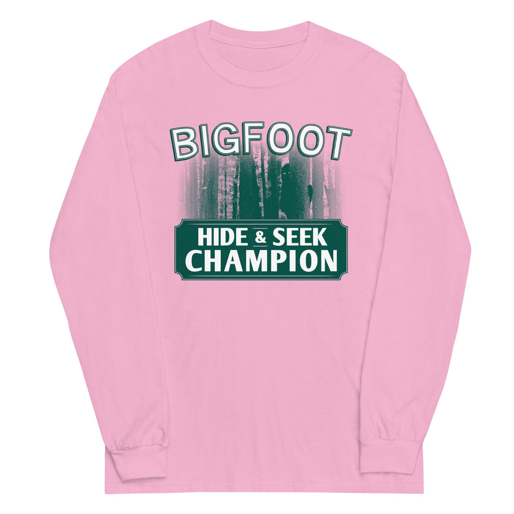 Bigfoot Hide And Seek Champion Unisex Long Sleeve Tee
