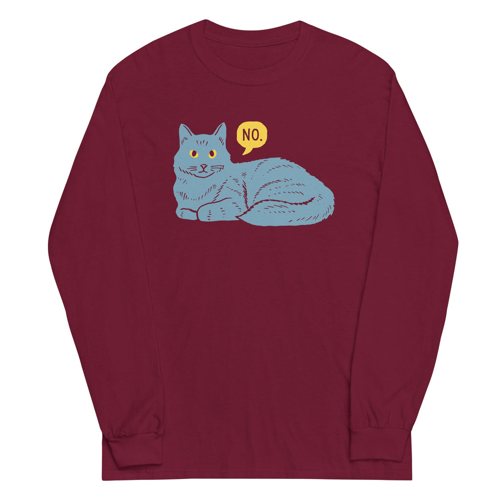 No Cat Unisex Long Sleeve Tee