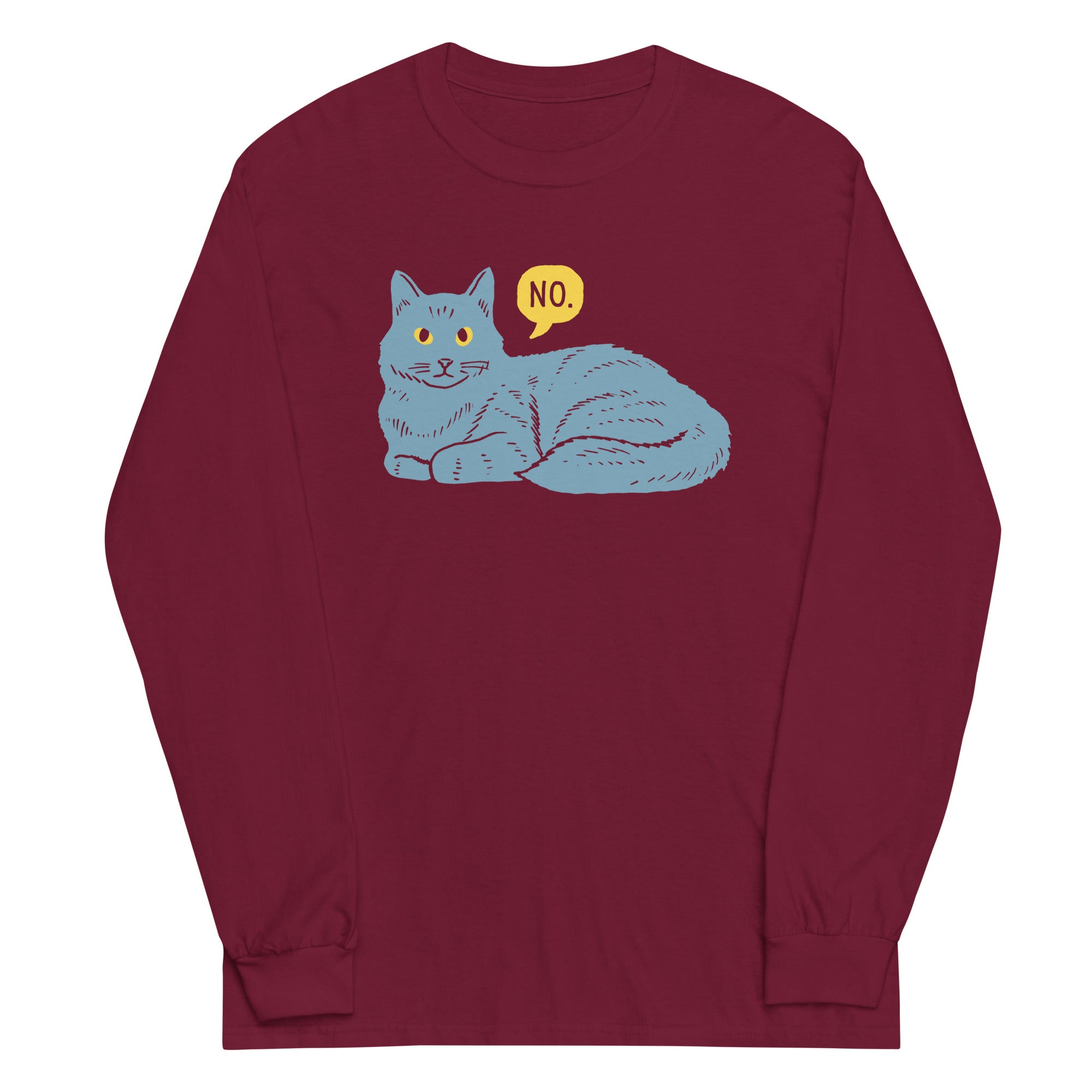 No Cat Unisex Long Sleeve Tee