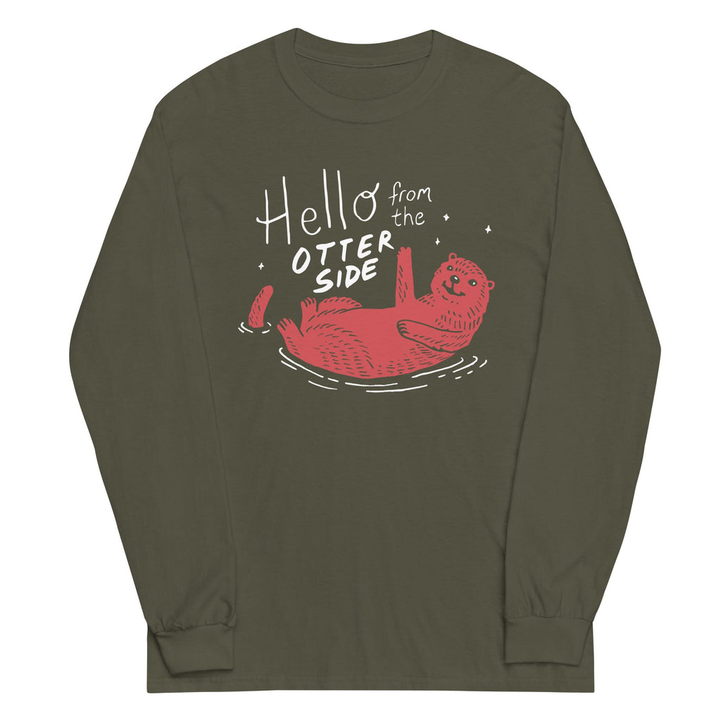 Hello From The Otter Side Unisex Long Sleeve Tee