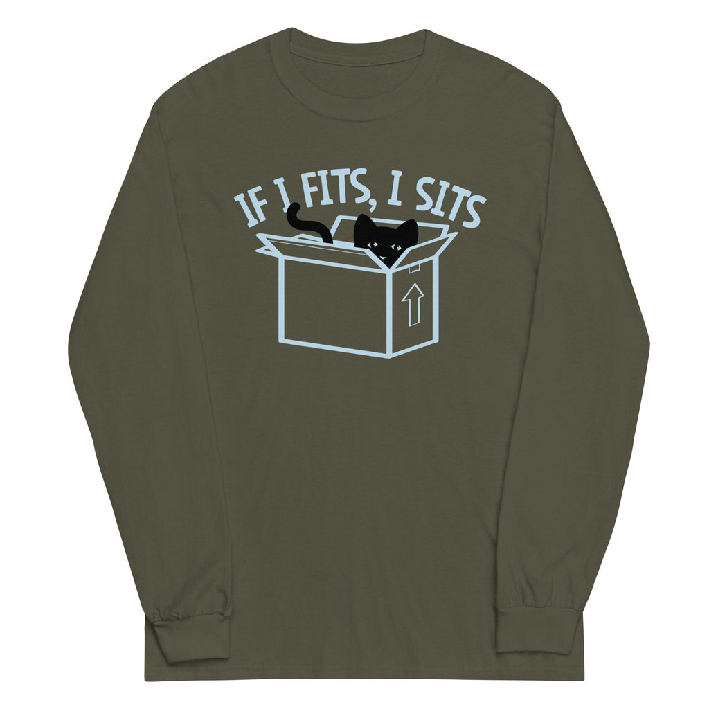 If I Fits, I Sits Unisex Long Sleeve Tee