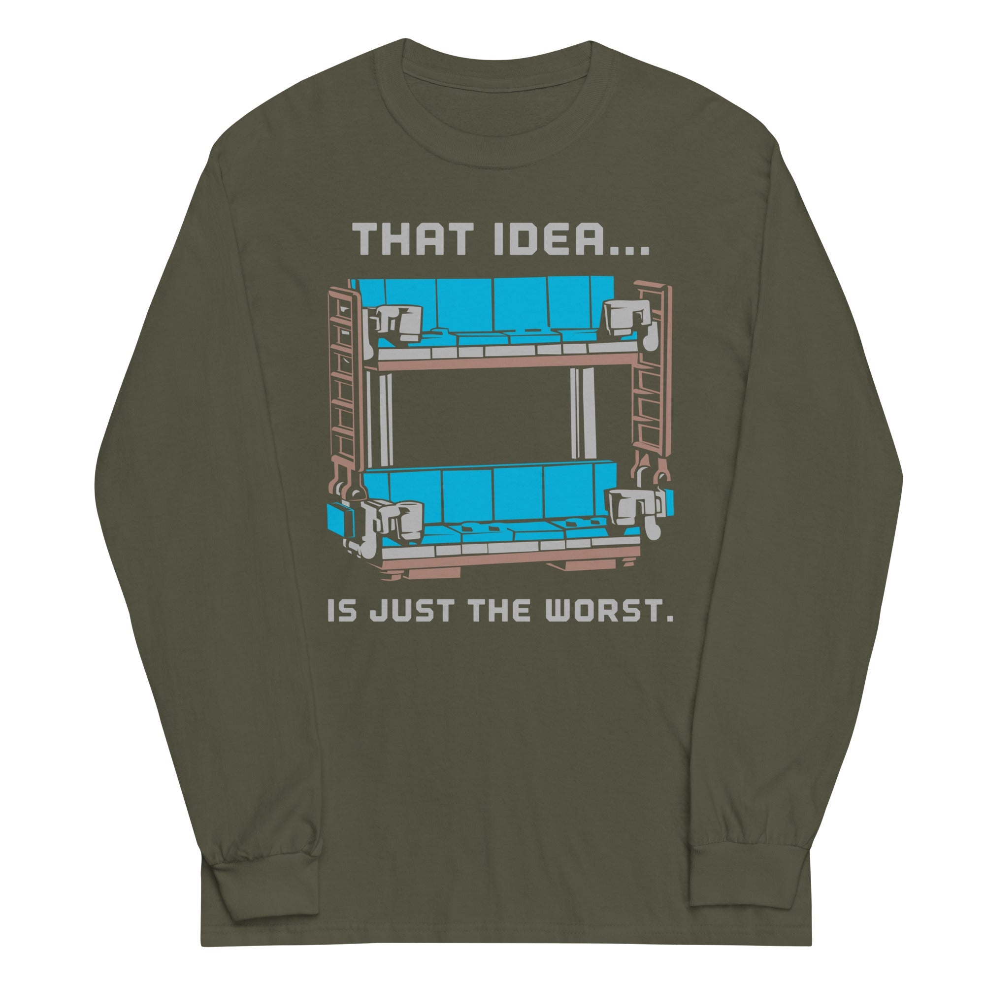 Double Decker Couch Unisex Long Sleeve Tee