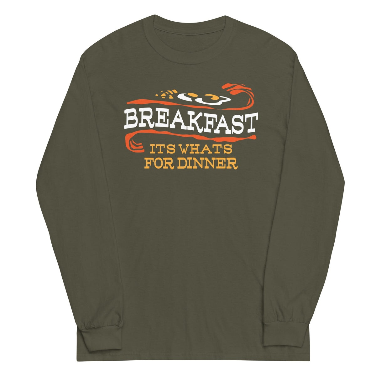 Breakfast, It's What's For Dinner Unisex Long Sleeve Tee
