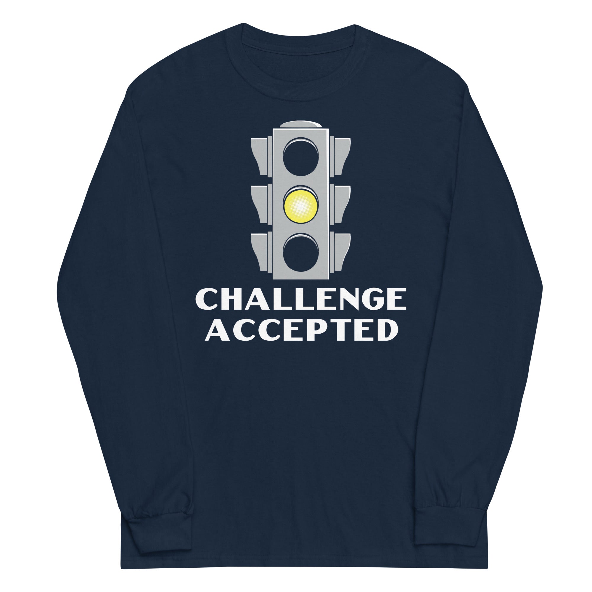 Challenge Accepted Stoplight Unisex Long Sleeve Tee