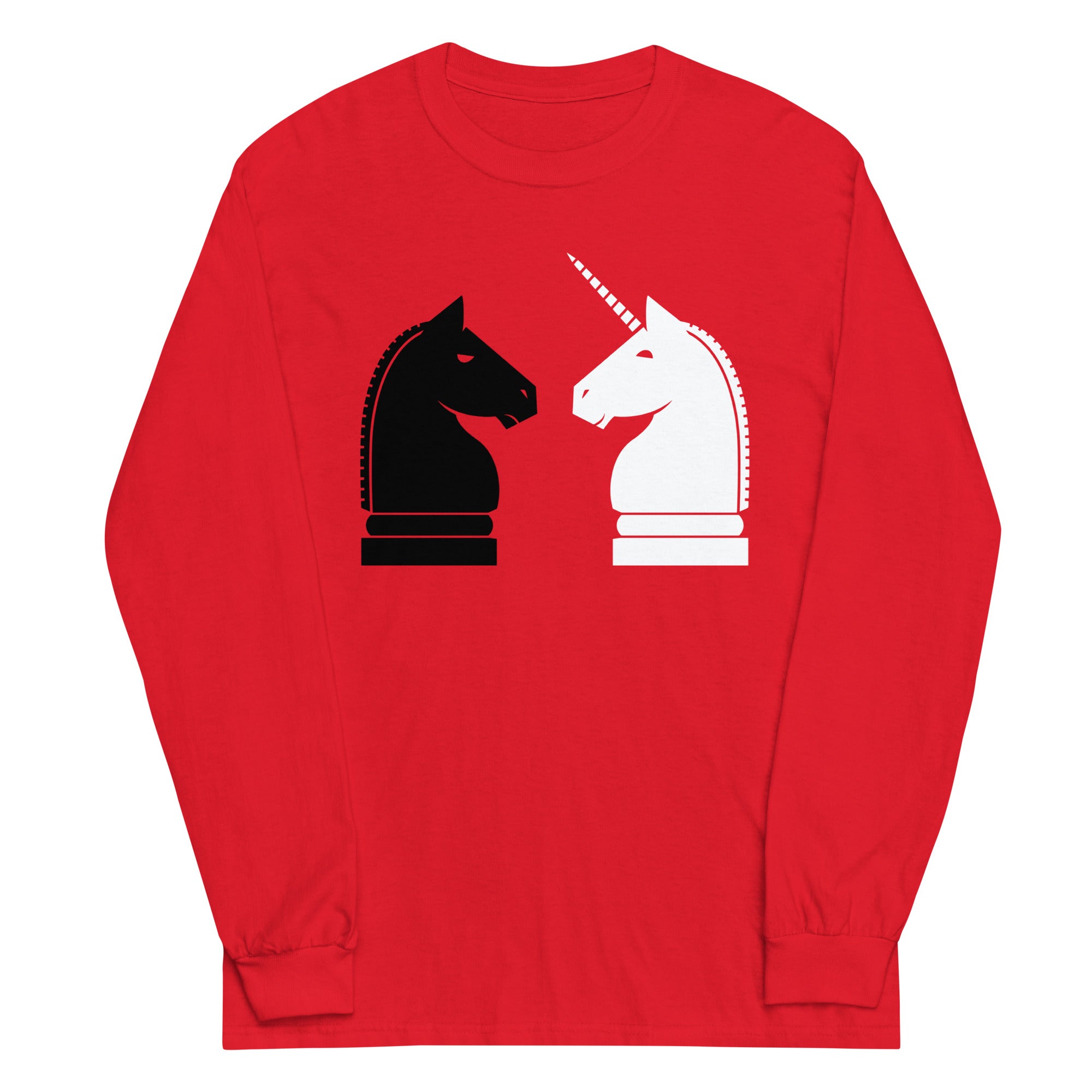 Chess Unicorn Unisex Long Sleeve Tee