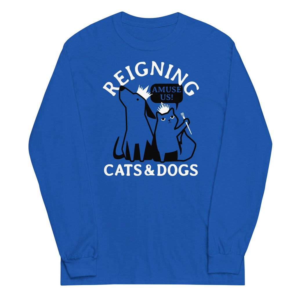 Reigning Cats And Dogs Unisex Long Sleeve Tee