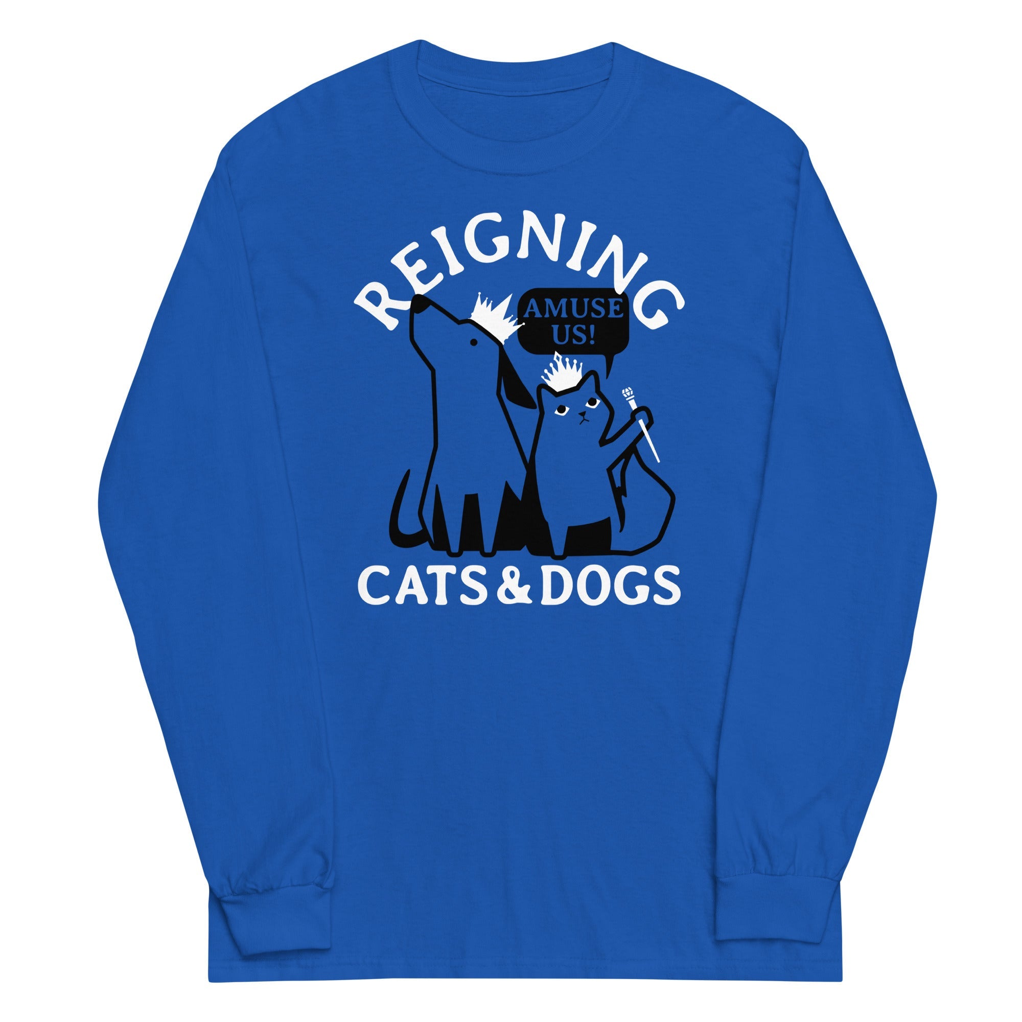 Reigning Cats And Dogs Unisex Long Sleeve Tee