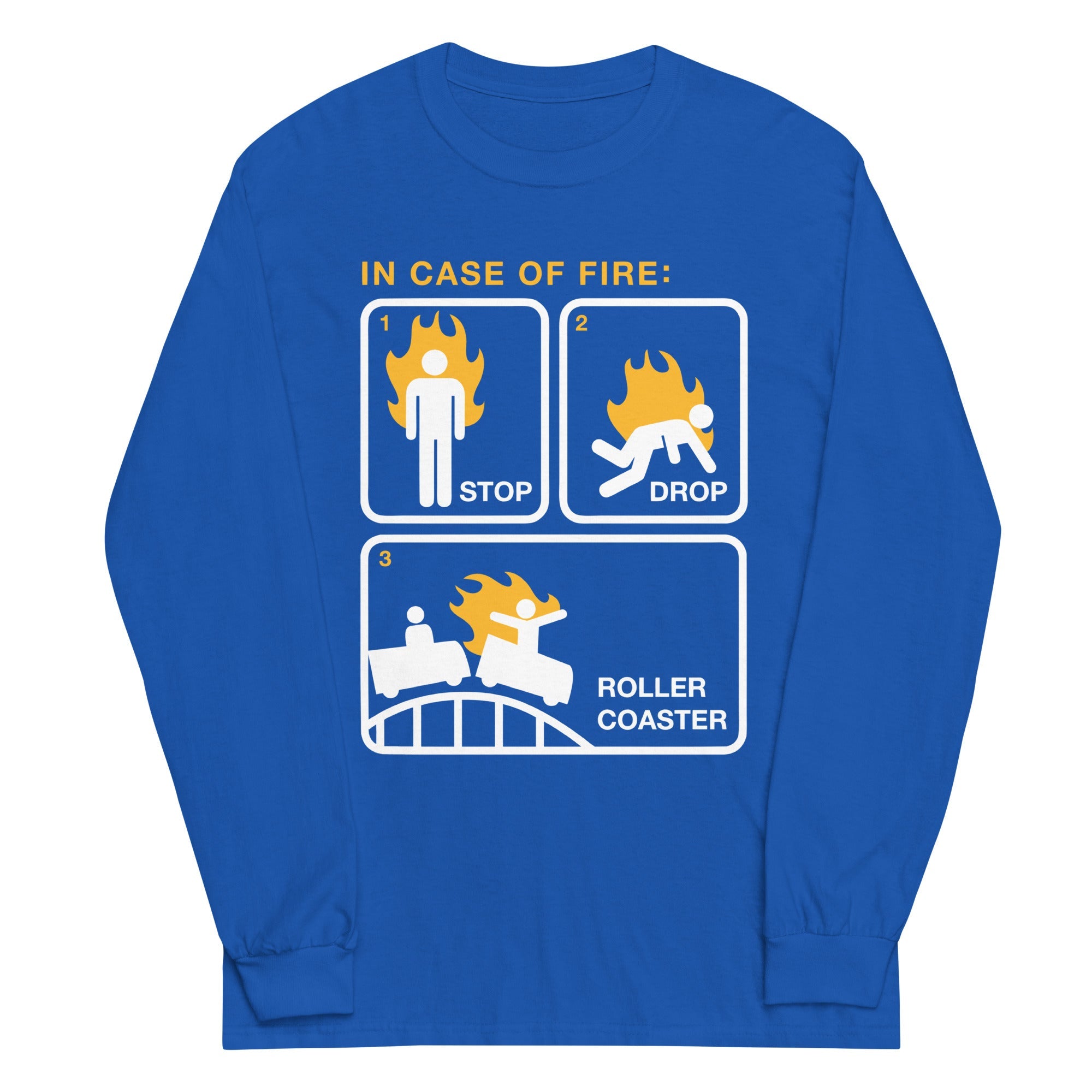Stop Drop Roller Coaster Unisex Long Sleeve Tee