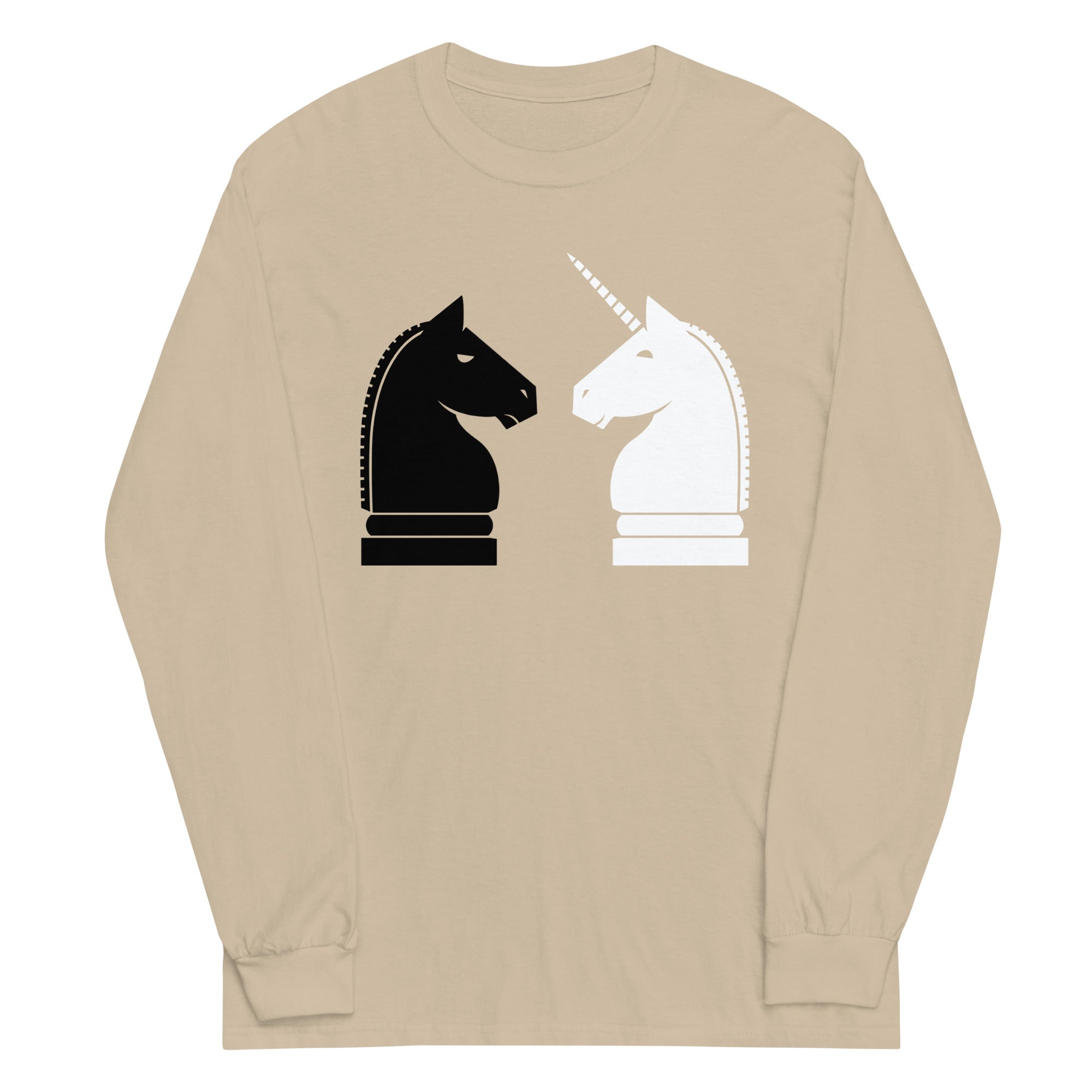 Chess Unicorn Unisex Long Sleeve Tee