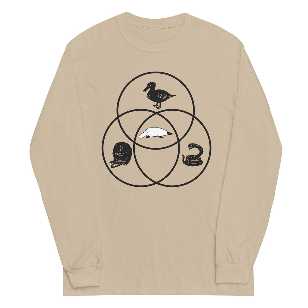 Platypus Venn Diagram Unisex Long Sleeve Tee