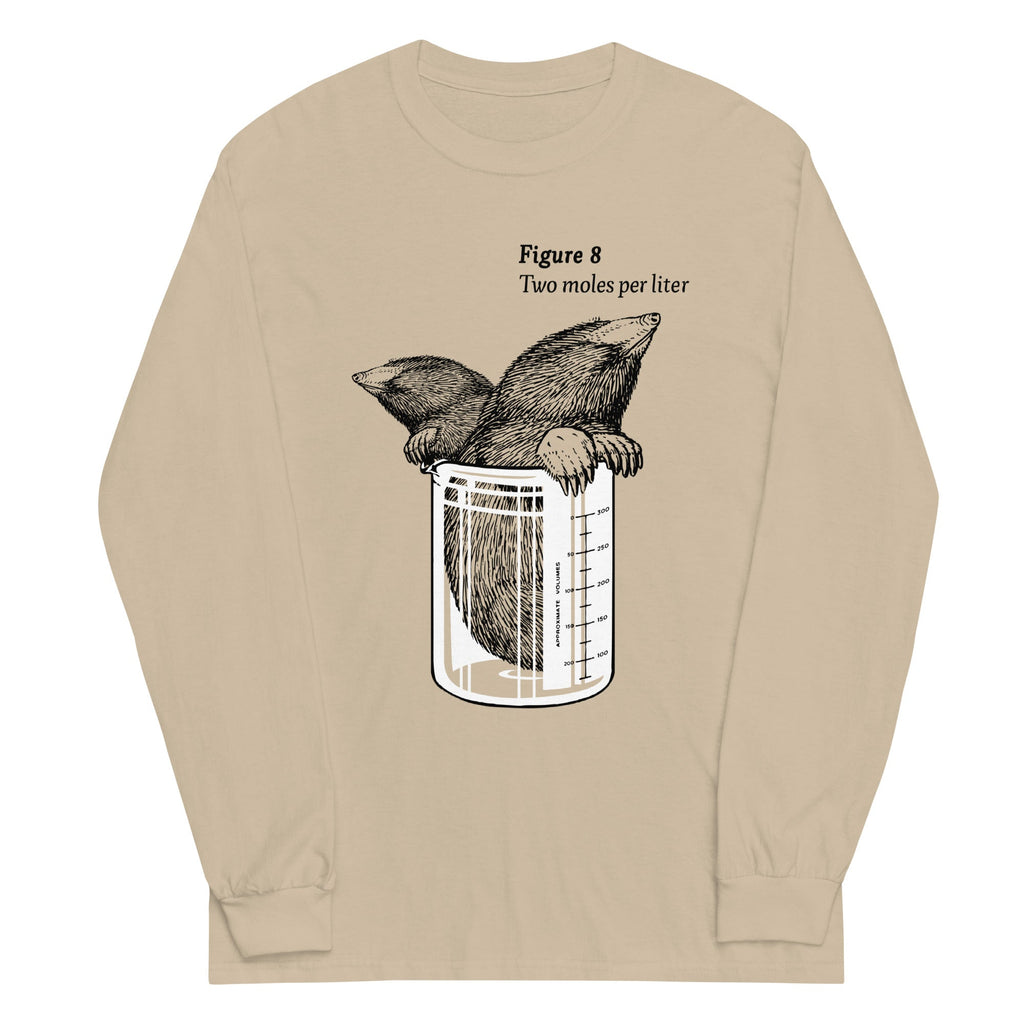 Two Moles Per Liter Unisex Long Sleeve Tee