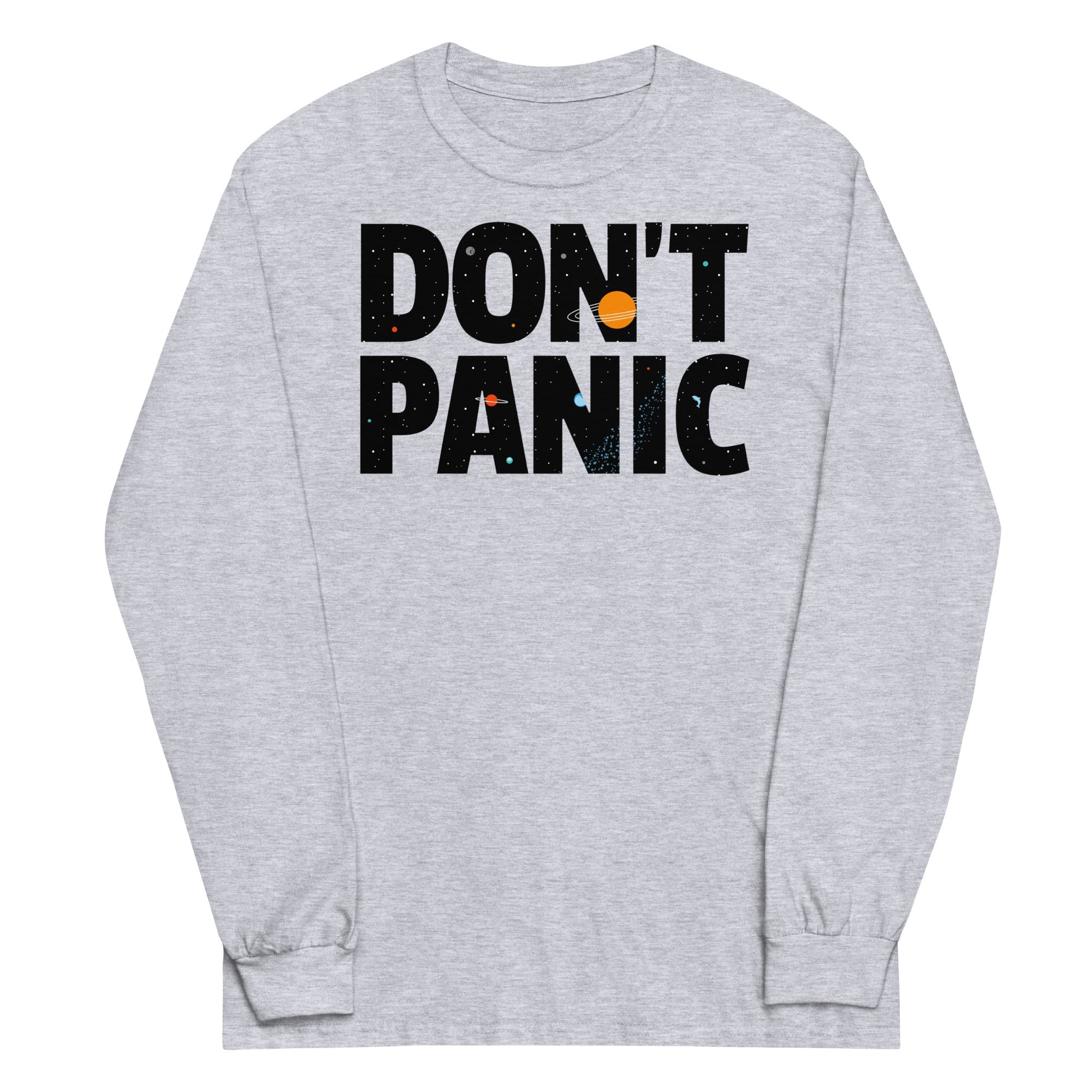 Don't Panic Unisex Long Sleeve Tee