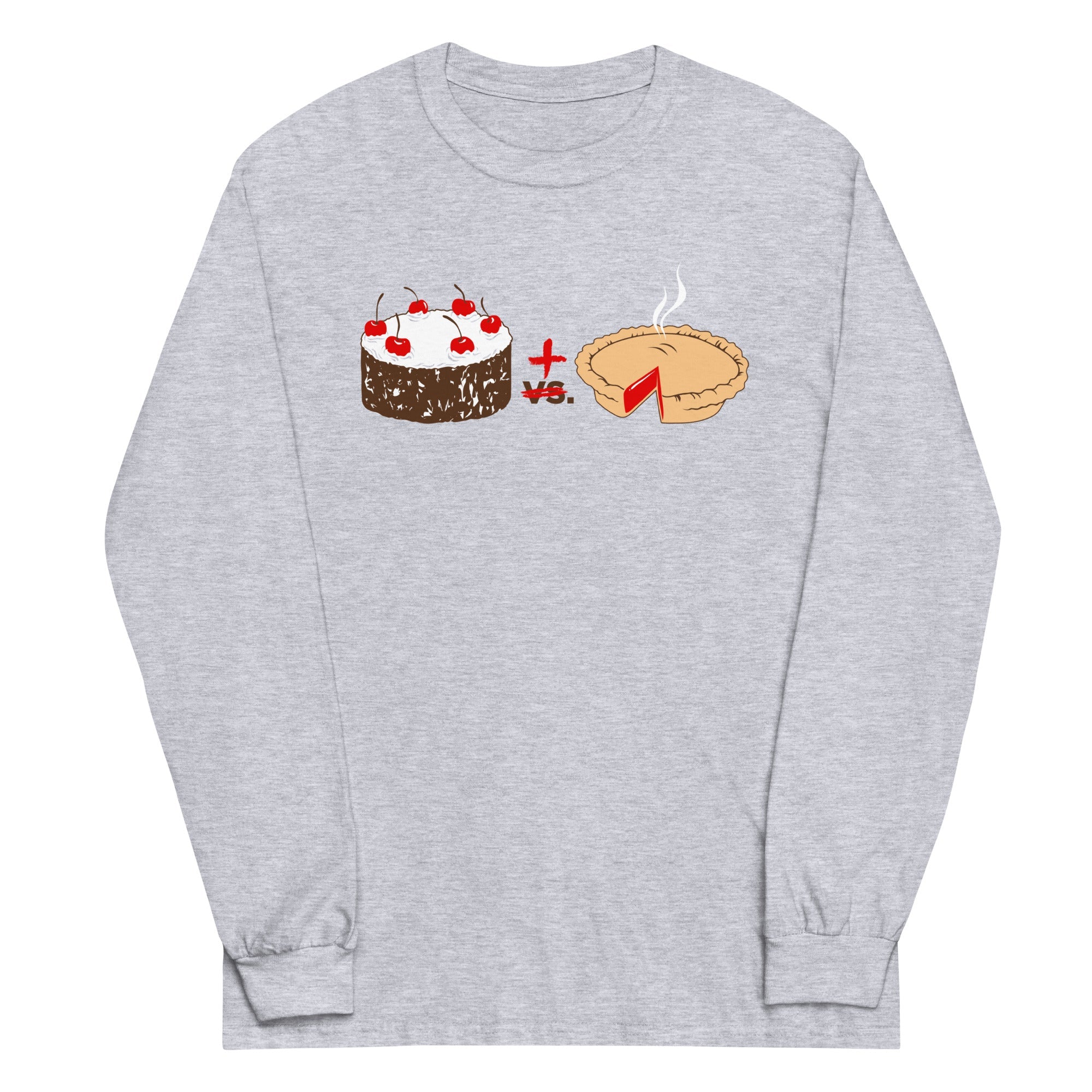 Cake Plus Pie Unisex Long Sleeve Tee