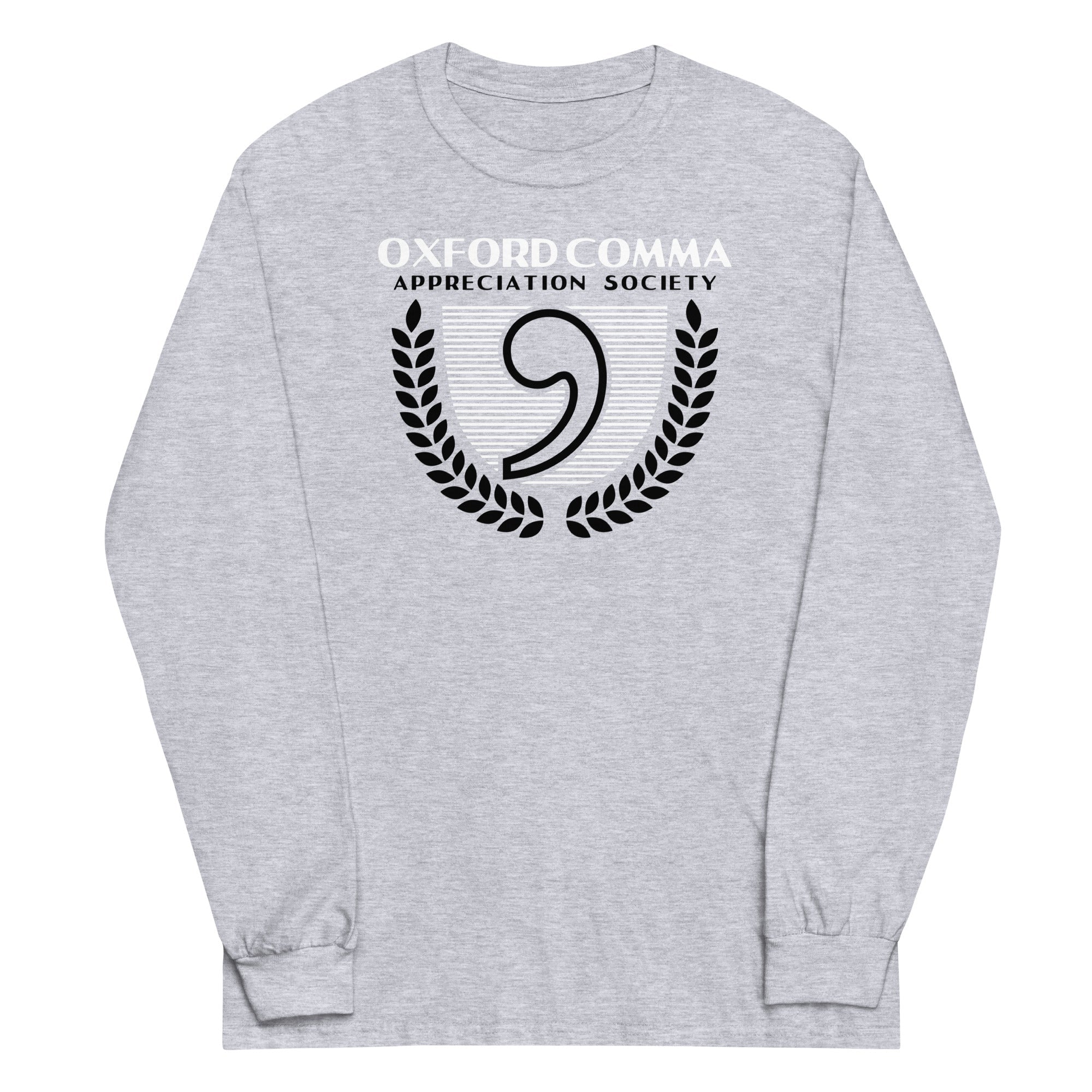 Oxford Comma Appreciation Society Unisex Long Sleeve Tee