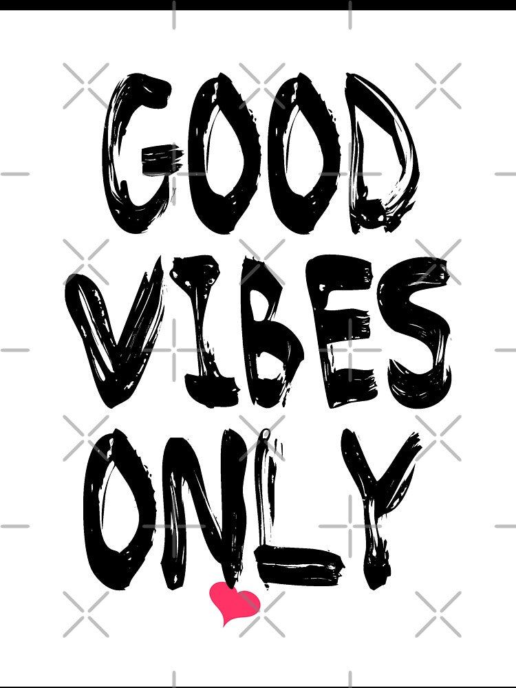 Typography Good Vibes Only by Lana Reese