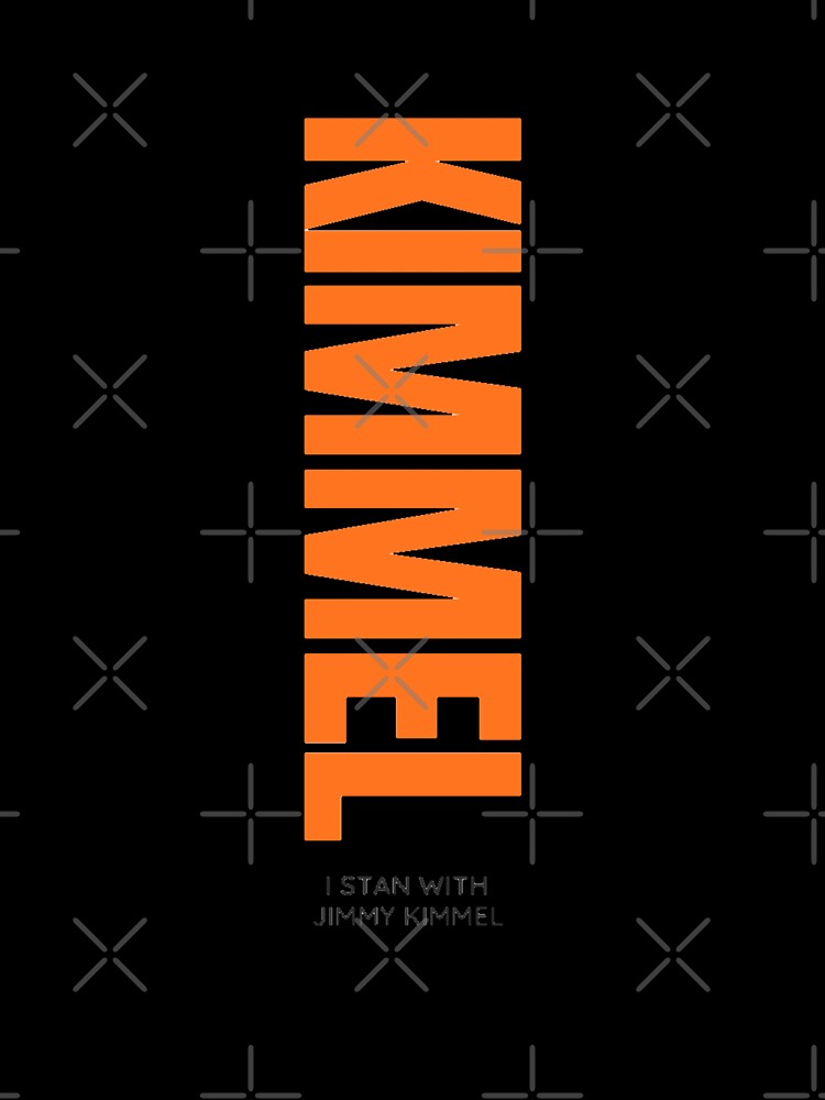 Jimmy Kimmel Bold Typography – I Stand With Jimmy Kimmel by DekDoodle