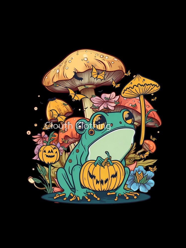 Frog With Mushroom frog hallowen by Clouth Clothing  ⭐⭐⭐⭐⭐