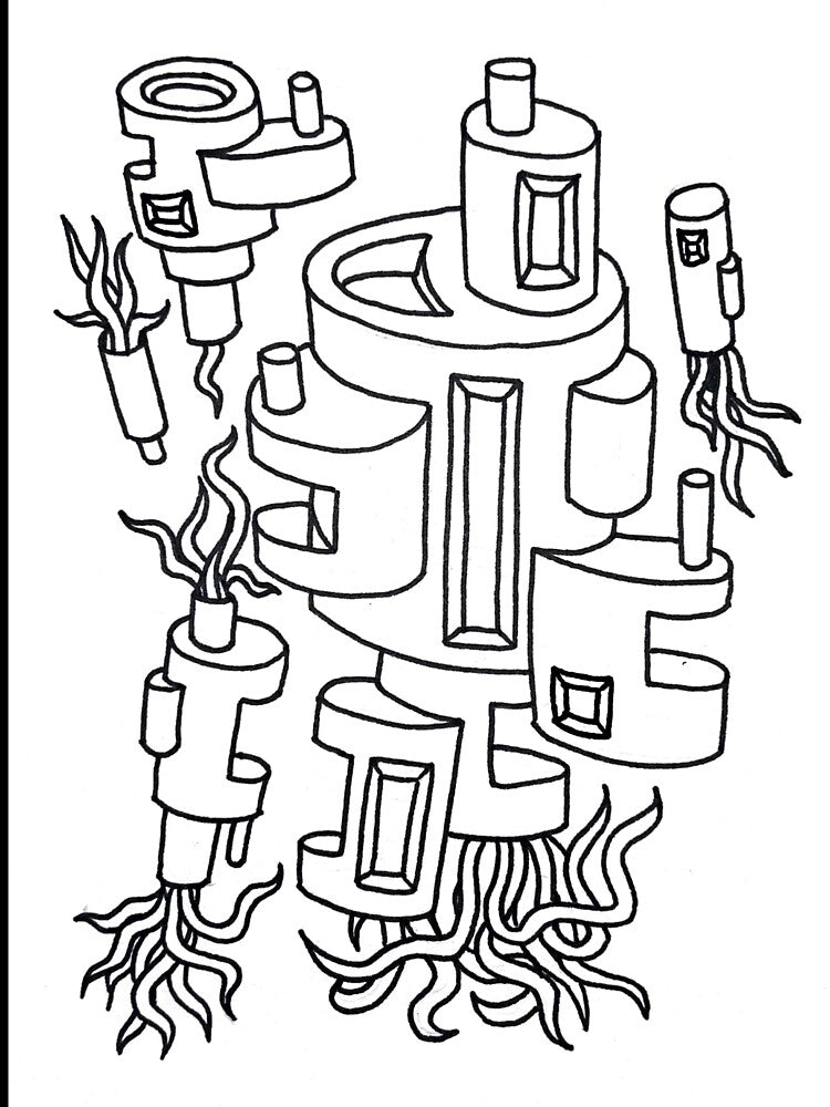 Squiggle Can Colony by Sora Haagensen