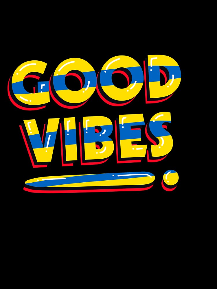 Good Vibes Only - Positive Motivational Typography Design by Radiant abstract studio