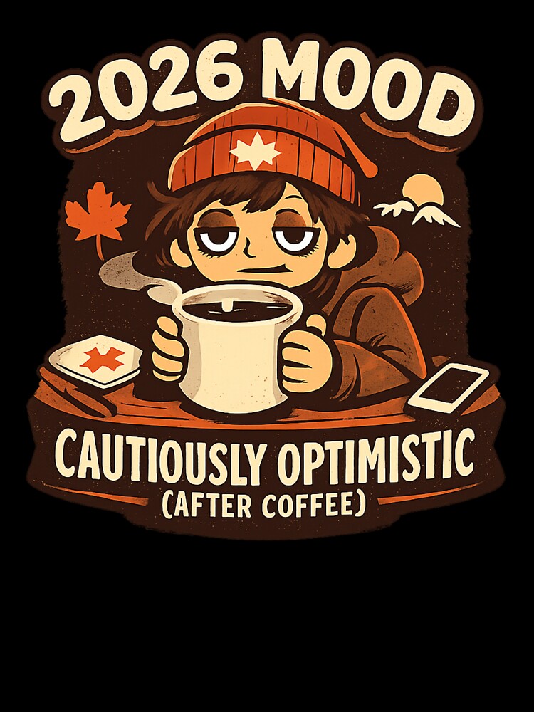 Mood 2026 Cautiously Optimistic (After Coffee) – Illustration Canadian Winter Coffee by mocci10