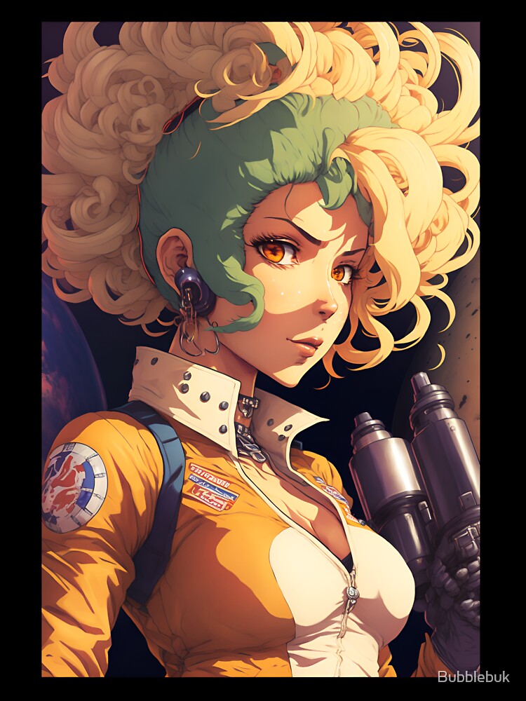Anime Cute Girl Space Mechanic by Bubblebuk