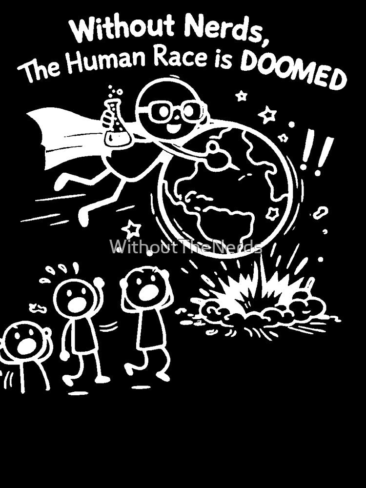 Without Nerds The Human Race Is Doomed White Stick Man by WithoutTheNerds